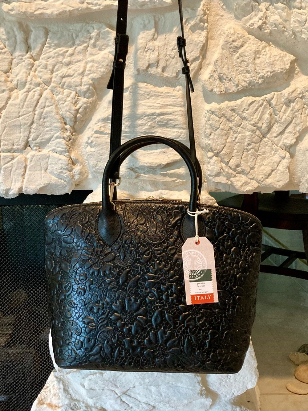 NWT PERSAMAN New York satchel/ convertible crossbody